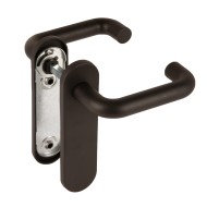 Ручка Fuaro (Фуаро) дверная FP.DH172.0433 W/CYL HOLE NE (9x140) без отверстий под ЦМ BL-24 черный