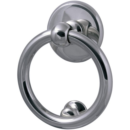 Дверное MBC (МБС) кольцо Anello knocker "M" 130 mm хром