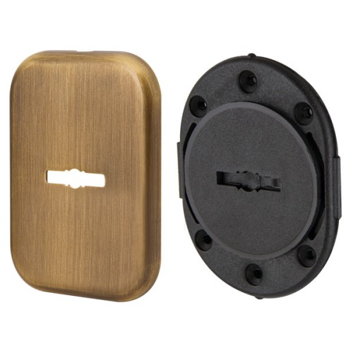 Декоратив. Armadillo (Армадилло) Квадратная накл. на сув. замок со шторкой PS-DEC SQ CT (ATC Protector 1) AB-77 Бронза