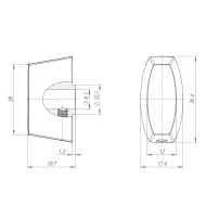 Вертушка Armadillo (Армадилло) на цилиндр T.Knob-Slim FSG-39 флорентийское золото
