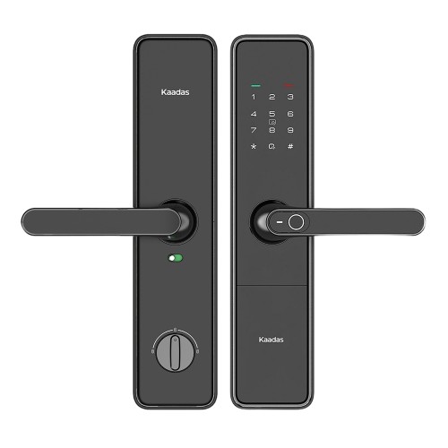 Замок врезной электронный к с ручкой Kaadas S500-5W с отпечатком пальца, с WiFi, черный Замок врезной электронный к с ручкой Kaadas S500-5W с отпечатком пальца, с WiFi, черный