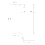 Ручка-скоба Fuaro (Фуаро) PULL.PH38/1200.26 INOX 304 (PH-26-38/1200-INOX) BLACK