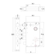 Электронный замок Sanyo D200 Tuya DM70 с WiFi, с видеодомофоном, черный Электронный замок Sanyo D200 Tuya DM70 с WiFi, с видеодомофоном, черный