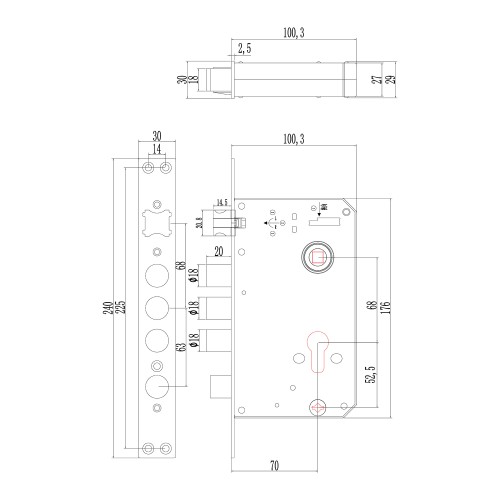 Электронный замок Sanyo D200 Tuya DM70 с WiFi, с видеодомофоном, черный Электронный замок Sanyo D200 Tuya DM70 с WiFi, с видеодомофоном, черный