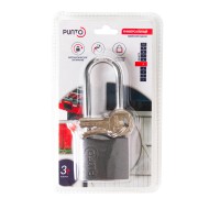 Замок Punto (Пунто) навесной PK-0138 L 3 key англ.ключ.