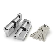 Цилиндровый механизм Fuaro (Фуаро) с вертушкой R302/70 mm (30+10+30) CP хром 5 кл.