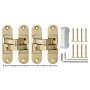 Петля Armadillo (Армадилло) скрытой установки U3D6200L SG левая (Architect 3D-ACH 60) мат. золото 60 кг
