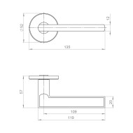 Ручка Ajax (Аякс) раздельная R.JSR51.APOLO BL-24 черный