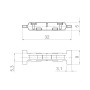 Крепеж Armadillo (Армадилло) для профиля крышки SLD.Scope 9/5/30 bracket (60 pcs)