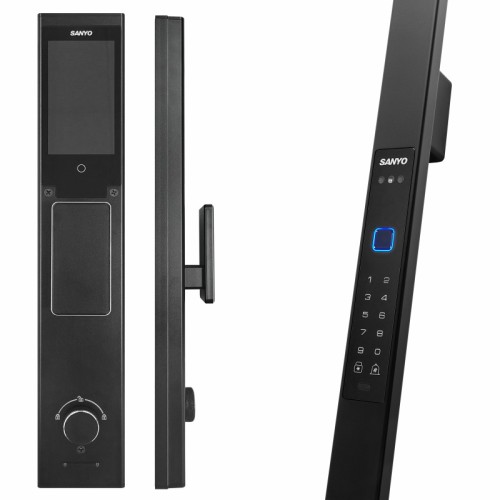 Электронный замок Sanyo D502 UsmartGo DM70 с WiFi, с распознаванием лиц,ручка-скоба 1800 мм, черный Электронный замок Sanyo D502 UsmartGo DM70 с WiFi, с распознаванием лиц,ручка-скоба 1800 мм, черный