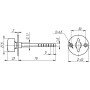 Ручка Armadillo (Армадилло) поворотная SB-30/6-GP-2 (золото)