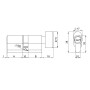 Цилиндровый Fuaro (Фуаро) механизм (200 ZM/110) 2000ZM Knob 110 (45+10+55) BL-24 черный 5Key с вертушкой