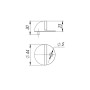 Упор Punto (Пунто) дверной напольный DFIX/F50 (DS PF-50) BL-24 черный