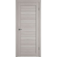 Дверь межкомнатная VFD Атум Про 28, цвет Дуб каменный, стекло Сатин белый, 600х2000