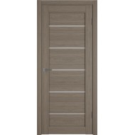 Дверь межкомнатная VFD Атум Про 27, цвет Дуб коричневый, стекло Сатин белый, 600х2000