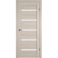 Дверь межкомнатная VFD Atum 7, цвет Cappuccino, стекло White Cloud, 600х2000