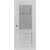 Дверь межкомнатная VFD Emalex 2, цвет Emalex Steel, стекло Crystal Cloud, 600х2000