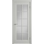 Дверь межкомнатная VFD Glanta, цвет Cotton, стекло White Cloud, 600х2000