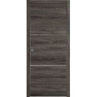 Дверь межкомнатная VFD Urban 2, цвет Terra Vellum, молдинг Silver Mould SE, 600х2000