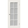 Дверь межкомнатная VFD Porta, цвет Ivory, стекло White Cloud, 600х2000