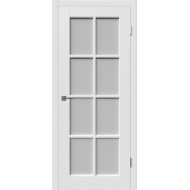 Дверь межкомнатная VFD Porta, цвет Polar, стекло White Cloud, 600х2000