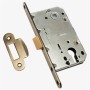 Замок-защелка врезная ADDEN BAU KEY 418 BRONZE под цилиндр беcшумная, Бронза (Адден Бау)