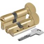 Цилиндровый механизм Kale kilit (Кале килит) с вертушкой 164 DBM-E/90 (40+10+40) mm латунь 5 кл. БЛИСТЕР