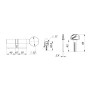 Цилиндровый Fuaro (Фуаро) механизм (D-PRO502-8/80) D-PRO5002-8Knob80(40+10+30) CP хром 5+1Key с верт. перекод.