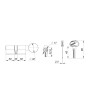 Цилиндровый Fuaro (Фуаро) механизм (D-PRO502-8/110) D-PRO5002-8Knob110(50+10+50) CP хром 5+1Key с верт. перекод.