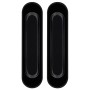Защелка с ручками для раздвижных дверей Punto SH.SL152.KIT011-BK (Soft LINE SL-011) BL-24 черный 43507