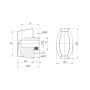Вертушка Fuaro (Фуаро) на шток цилиндра T.Knob-RL (CB-RL) BL-24 черный