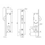 Корпус узкопрофильного замка Punto METLR-201C (LR-201C) CP цвет хром (Пунто) 44955