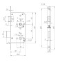 Замок врезной Fuaro DD.INOX/WC-55.78 (Фуаро) 45013