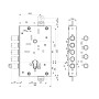Корпус врезного замка Mottura 82.505W800B (Моттура) 45971