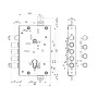 Корпус врезного замка Mottura 82.515W800B с защёлкой (универсальный) (Моттура) 45979