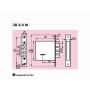 Замок врезной сувальдный Sam ЗВ8-8М/13 (без ответной планки, /81000/) 3 ключа (Сам) 706