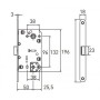 Замок магнитный Archie LM 5212OL N с пластиковым язычком, хром (Арчи)