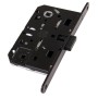 Замок межкомнатный магнитный бесшумный AGB MEDIANA POLARIS WC B06102.50.93 (=B04102) черный, без ответной планки, техническая упаковка
