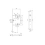 Защелка врезная Punto PLASTPL70X-R20 (PL70X-R20 SN) SN матовый никель (Пунто)