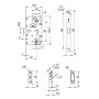Защелка магнитная Armadillo WC с ответной планкой GRAVITY G01.190.50.96 SN матовый никель
