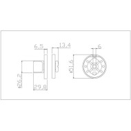 Завёртка сантехническая ADDEN BAU WC SR-003 GRAPHITE цвет графит