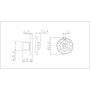 Завёртка сантехническая ADDEN BAU WC SR-003 GRAPHITE цвет графит