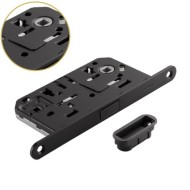 Защёлка врезная магнитная сантехническая ADDEN BAU. WC-5096 MAG BLACK цвет черный
