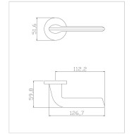 Ручка ADDEN BAU DOVE S-484 GRAPHITE цвет графит