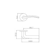 Ручка ADDEN BAU WAVE S-488 NICKEL цвет никель