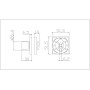 Завёртка сантехническая ADDEN BAU WC SQ-003 GRAPHITE цвет графит