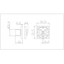 Завёртка сантехническая ADDEN BAU WC SQ-003 NICKEL цвет никель