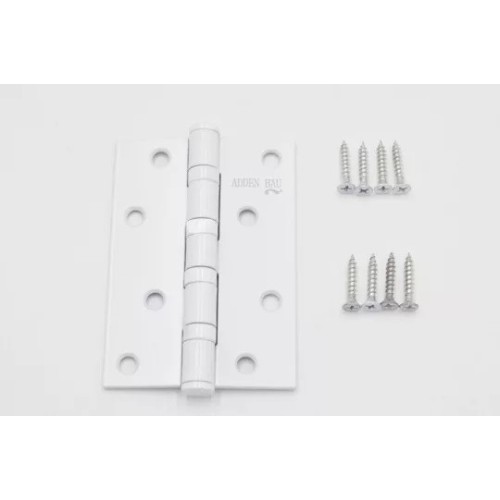 Петля универсальная с четырьмя подшипниками ADDEN BAU. 100X70X2.5 4BB WHITE цвет белый