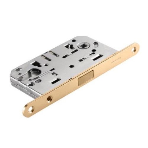 Защёлка врезная магнитная под ключевой цилиндр ADDEN BAU KEY-5085 MAG S.GOLD цвет матовое золото