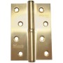 Петля дверная разъемная ADDEN BAU. 100X75X2.5 LEFT SATIN GOLD цвет матовое золото